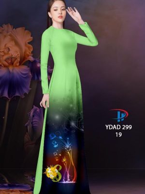 Vải Áo Dài Hoa In 3D AD YDAD299 38